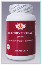 Vita Plus Bilberry Extract 60mg 120 Capsules